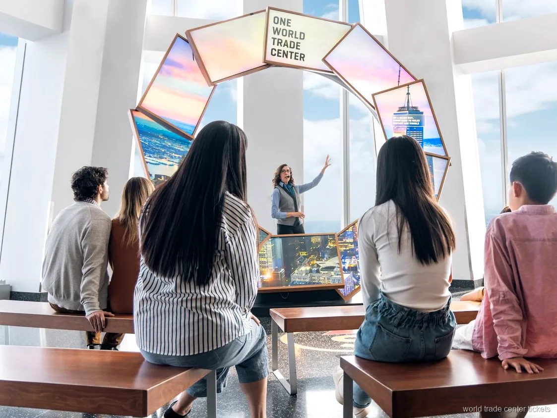 Piso de vidro do Sky Portal no One World Observatory